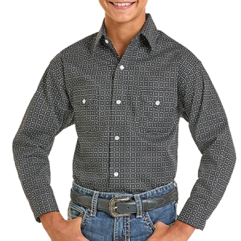 Panhandle Boy’s Geo Print Snap Shirt