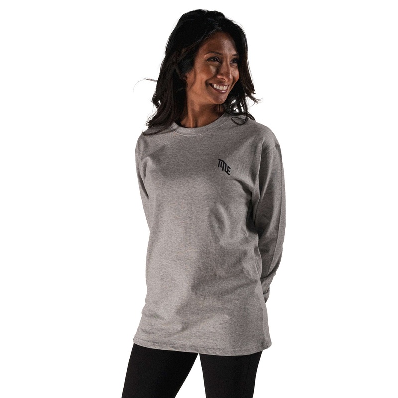 Title Long Sleeve T-Shirt – L – Grey