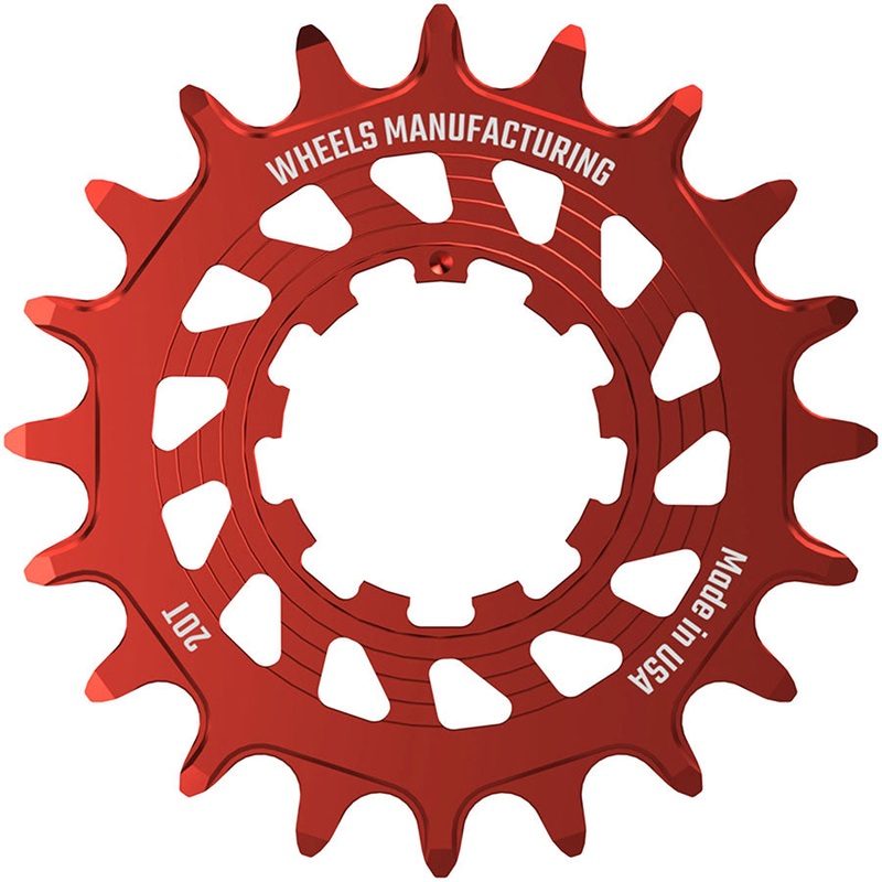 Wheels Manufacturing SOLO HG Cog – 20t Fits SOLO-HG Kits Red