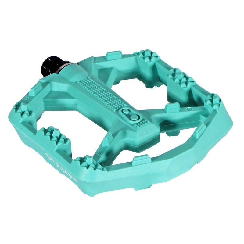 Crankbrothers Stamp 0 Large Platform Pedals Turquoise