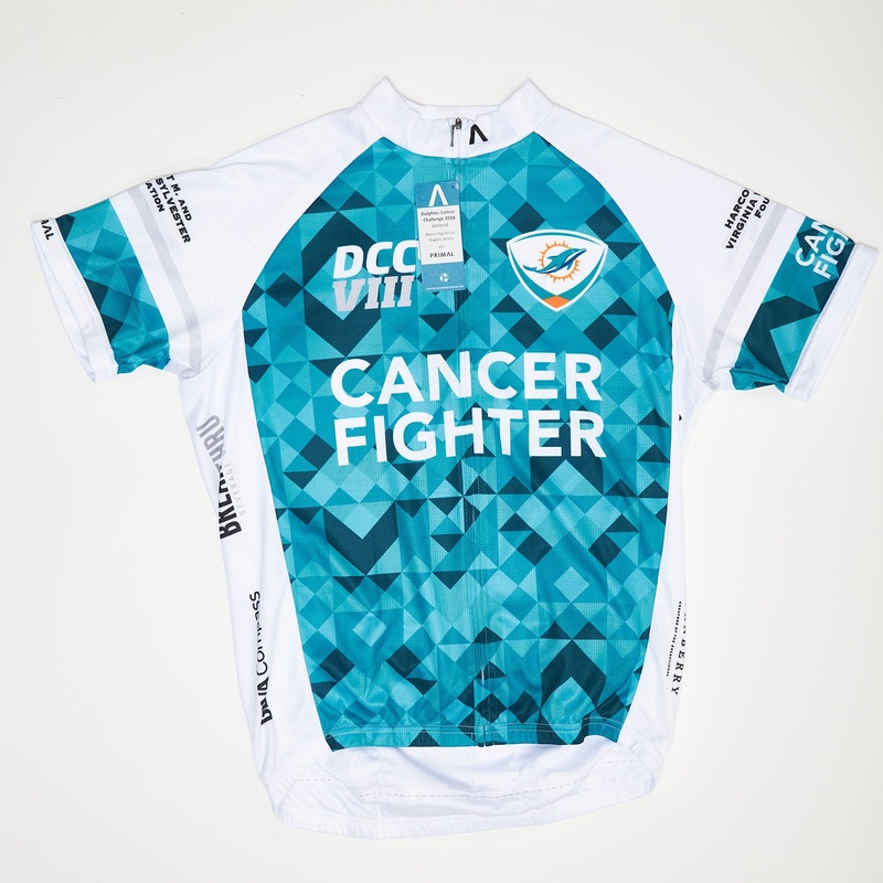 DCC VIII 2018 Women’s Dolphins Cancer Challenge Cycling Jersey Aqua/White