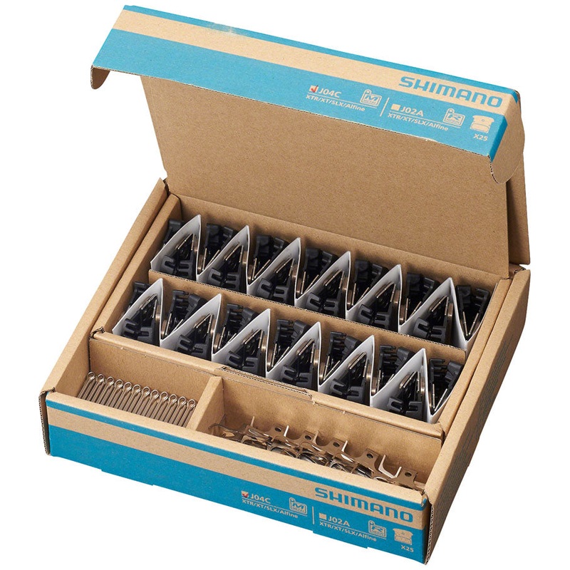 J04C-MF Disc Brake Pads Springs – Metal Compound Finned Alloy Stainless Steel Back Plate Box/25 pair