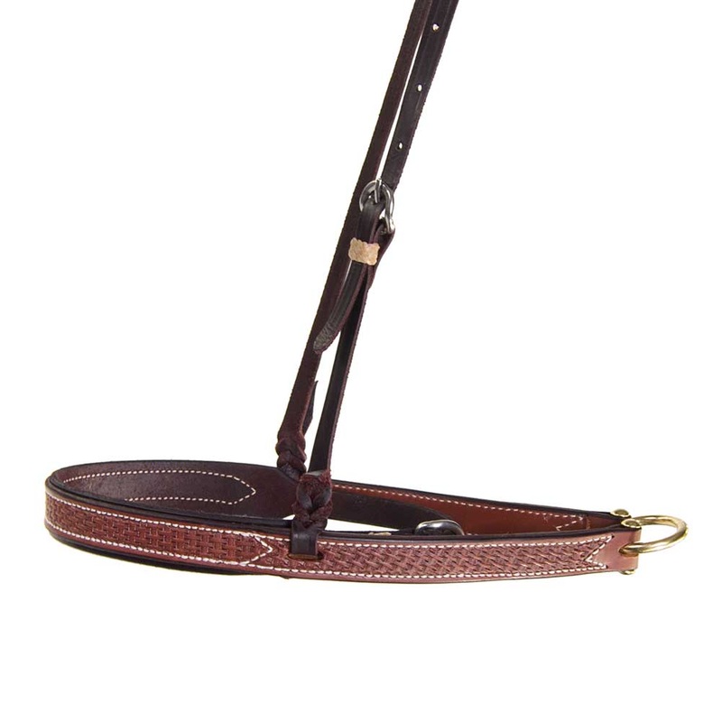 Teskey’s Basket Weave Noseband Cavesson Light Oil