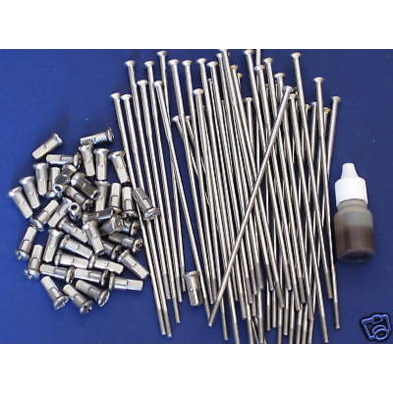 TRIUMPH Stainless front wheel spokes 19″ 1958 59 60 62 63 64 65 66 .300 nipples