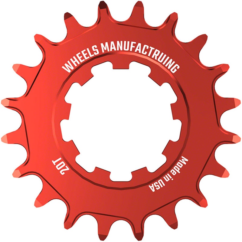 Wheels Manufacturing SOLO-SPEED Cog – 20t Fits SOLO-SPLINE SOLO-XD kits Red