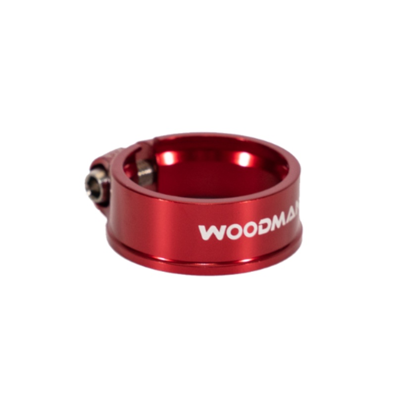 WOOdman DeathGrip TCSL Ti Seat Clamp RED