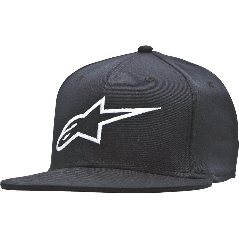 Ageless Flat Bill Hat Black/White Sm/Md