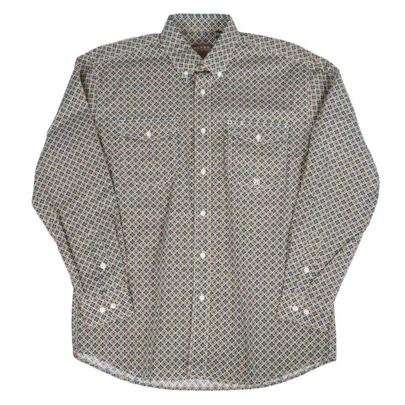 Roper Men’s Western Acorn Foulard Shirt