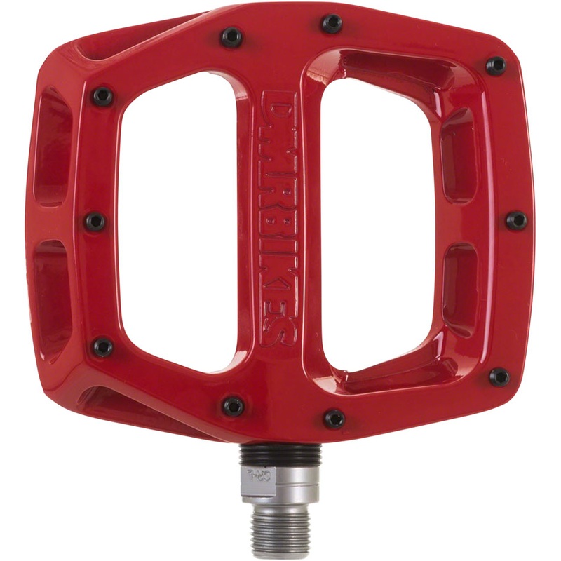 DMR V12 Pedals – Platform, Aluminum , 9/16″, Red
