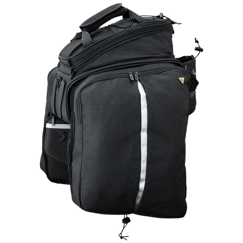 Topeak MTS Trunk Bag DXP Rack Bag Expandable Panniers – Strap Mount BLK