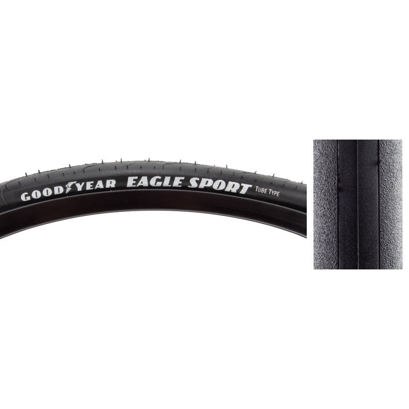 Goodyear Eagle Sport Tube Type Tire 700 x 30c Black