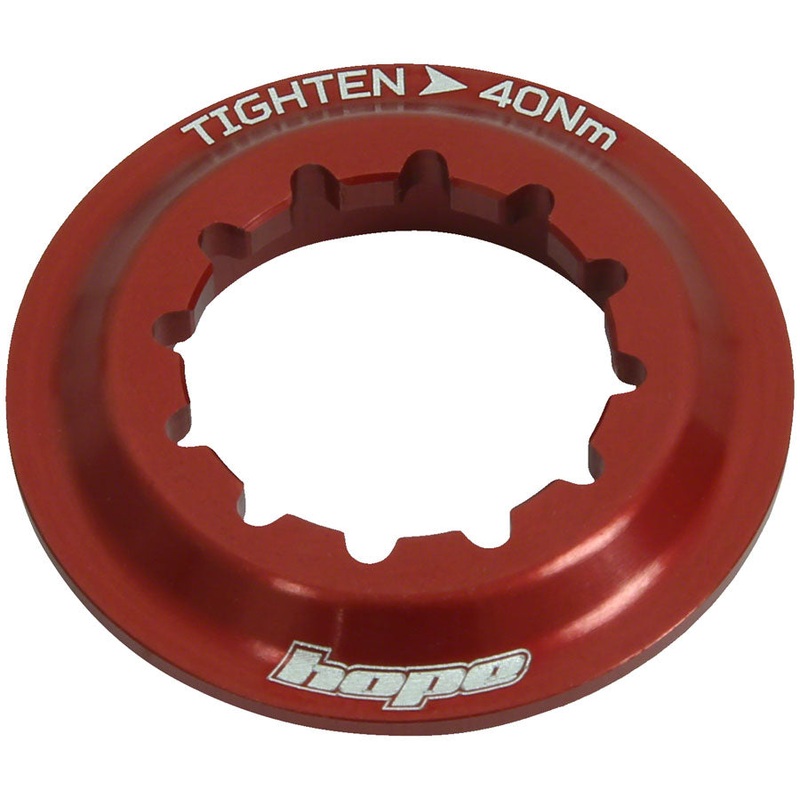 Hope Center Lock Disc Lockring – Red