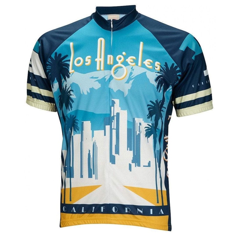 Men’s Los Angeles Road Bike Jersey Blue