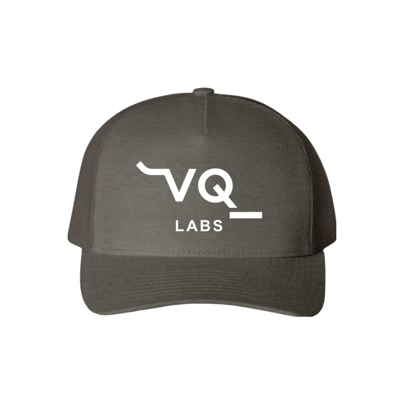VISION QUEST 2025 Five-Panel Retro Trucker Cap (FE) Charcoal