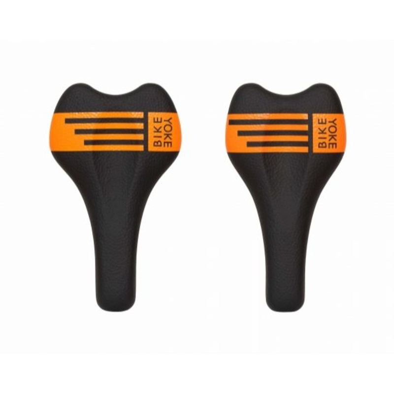 Bikeyoke Sagma Carbon Saddle – Orange – Carbon Fibre – 142mm