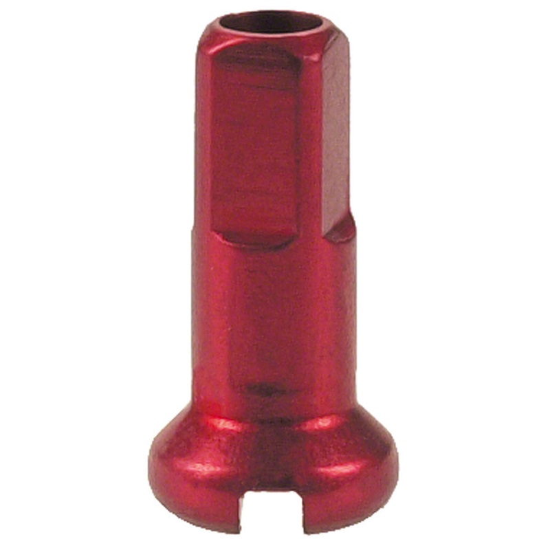 DT Swiss Standard Spoke Nipples – Aluminum 2.0 x 12mm Red Box of 100