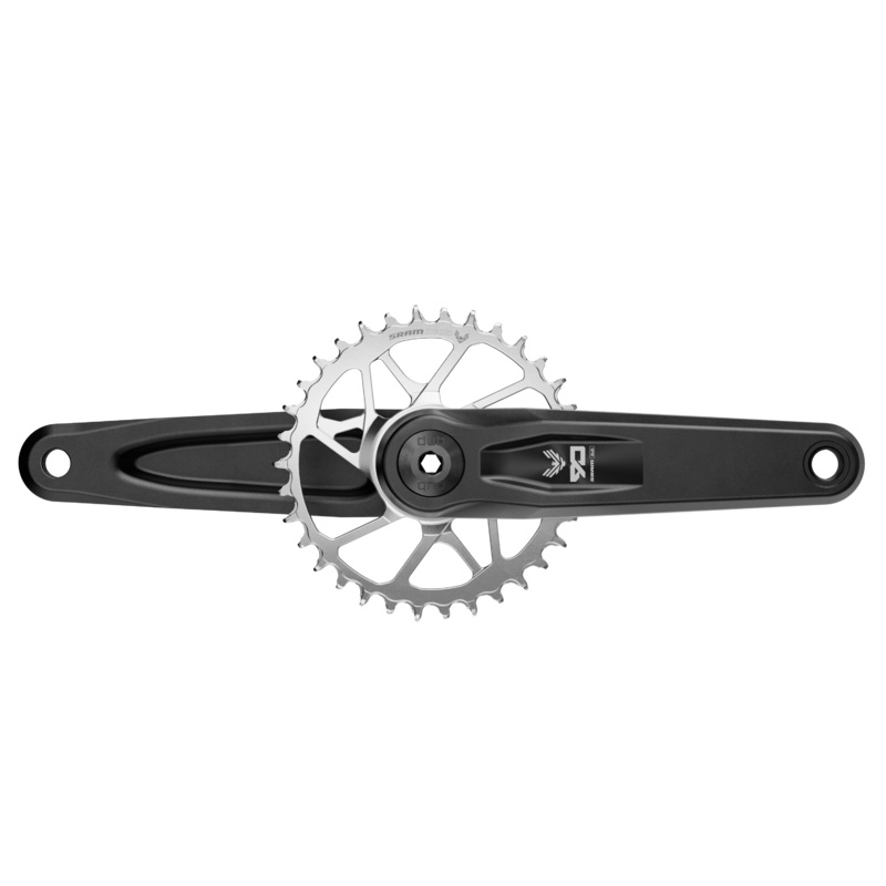 SRAM Eagle 90 Transmission Crankset – 68-73mm and BB86-92 – 28.99mm DUB – SRAM Direct Mount – 8 Bolt – 160mm – Black