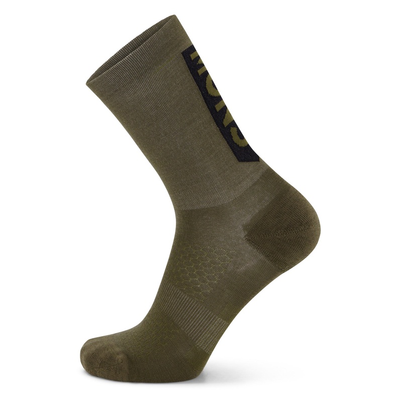 Mons Royale Atlas Crew Socks – S – Dark Olive