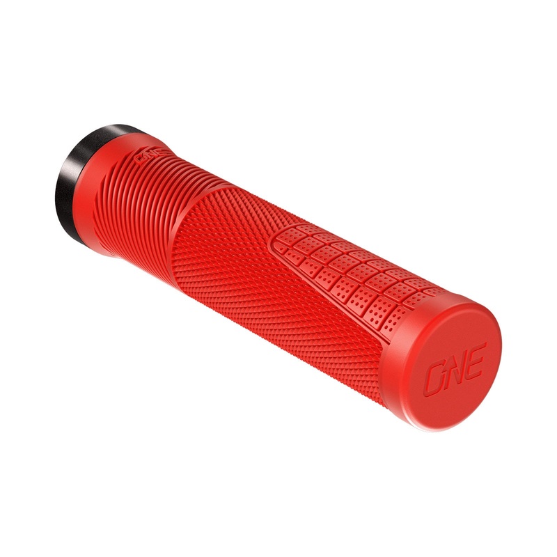OneUp Components Thin Lock On Grips – Single Lock On Grips – Red