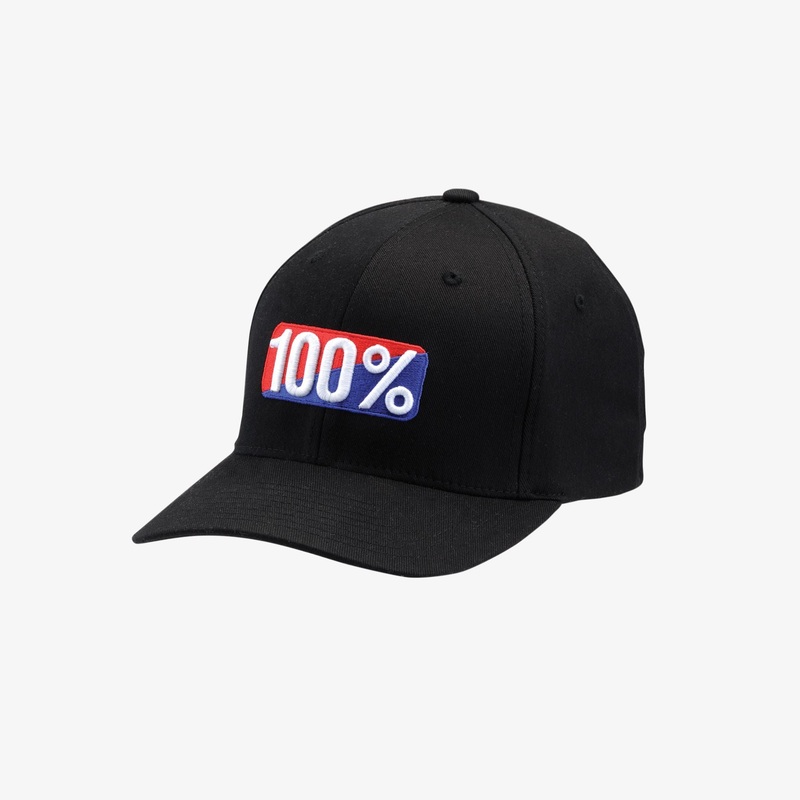 Ride 100% OG FlexFit Hat Black