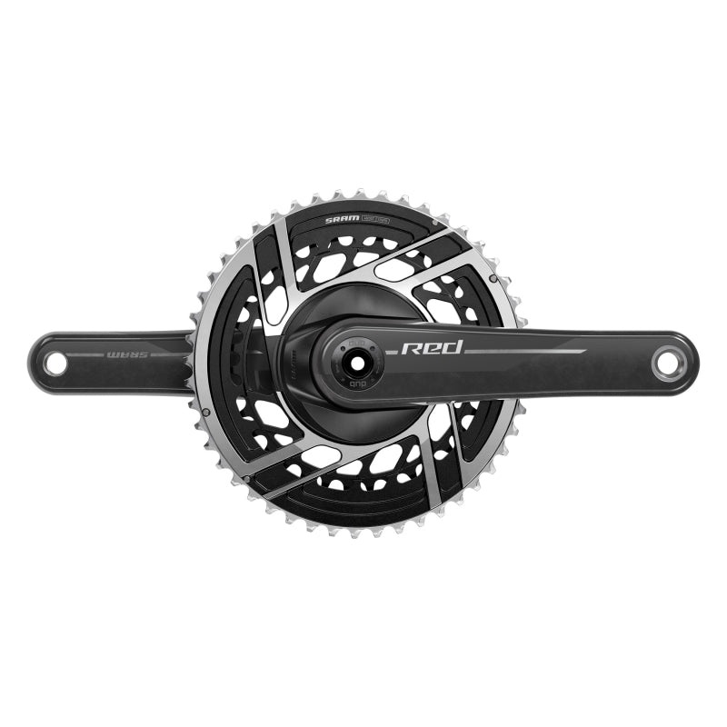 SRAM RED Crankset – 165mm 2x 12-Speed 48/35t 8-Bolt Direct Mount DUB Spindle Interface Natural Carbon E1