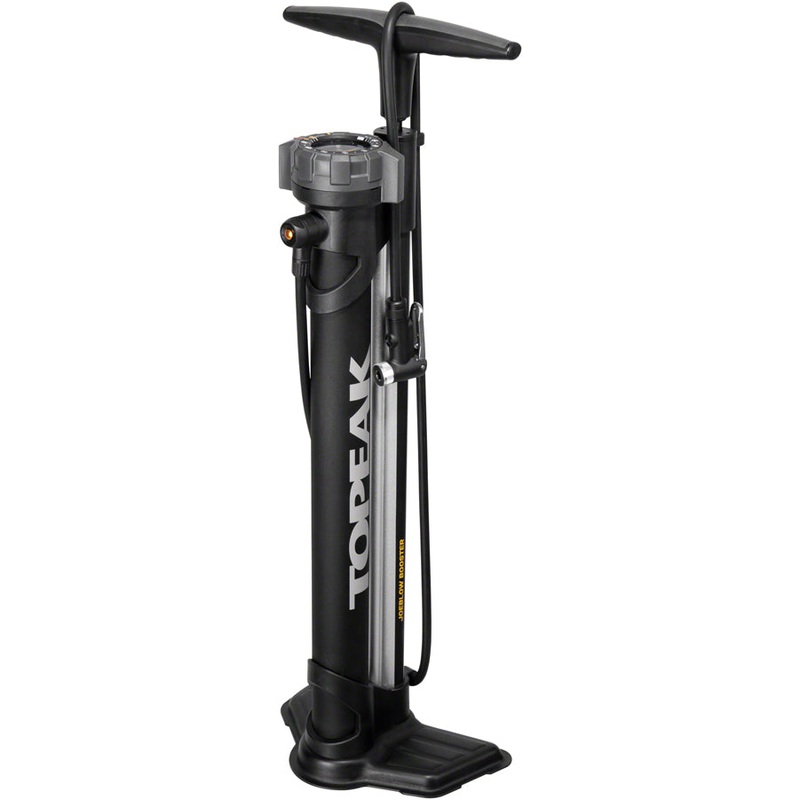 Topeak JoeBlow Booster Floor Pump – 160psi / 11bar SmartHead DX3 Black/Gray
