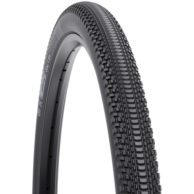 WTB Vulpine Tire – 700 x 45, TCS Tubeless, Folding, Black, Light/Fast Rolling, Dual DNA SG2