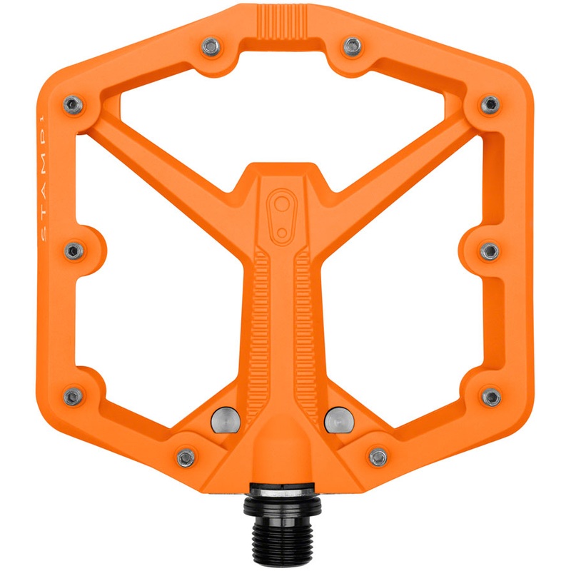 Crankbrothers Stamp 1 Gen 2 Pedals – Platform, Composite, 9/16″, Orange, Large
