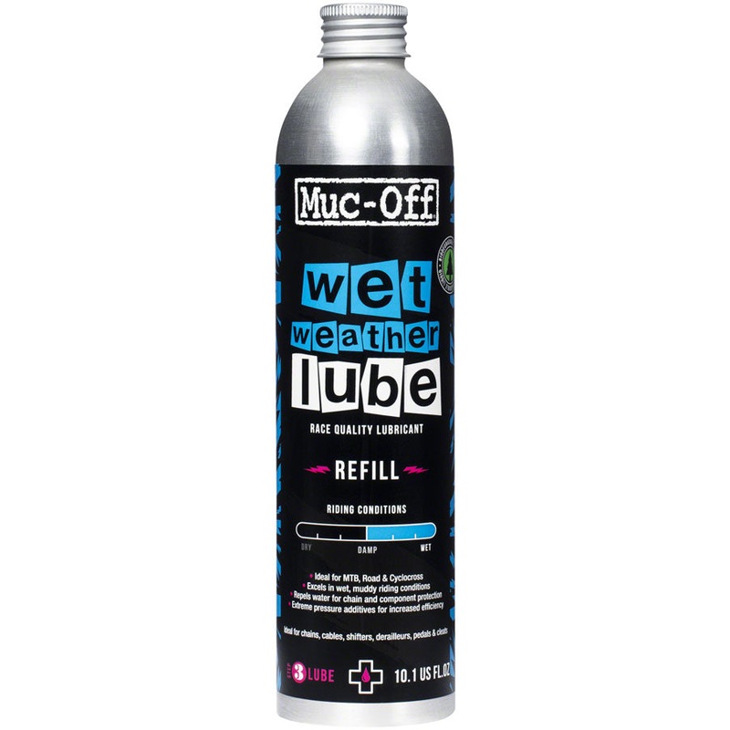Muc-Off Bio Wet Bike Chain Lube – 300ml Aluminum Refill Bottle