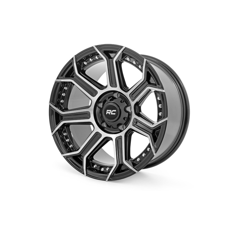 Rough Country | Rough Country 89 Series Wheel | One-Piece | Black Machined Gun Metal | 17×9 | 6×5.5 | -12mm | 89170912