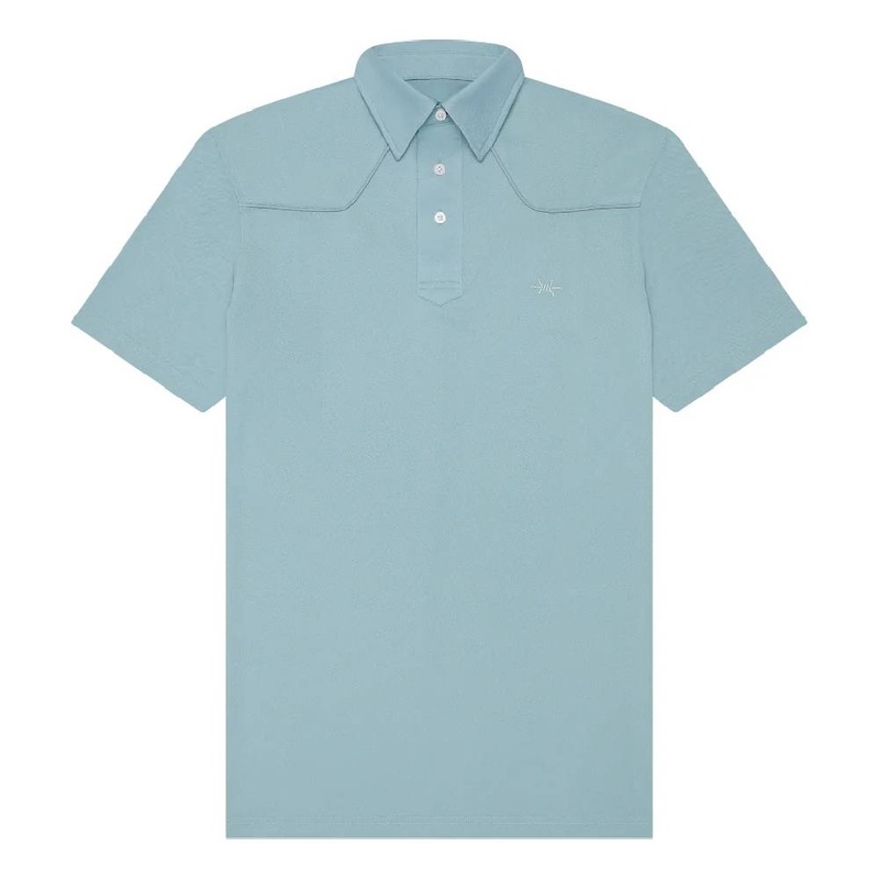 Texas Standard Lariat Western Polo Shirt – Bayou Blue