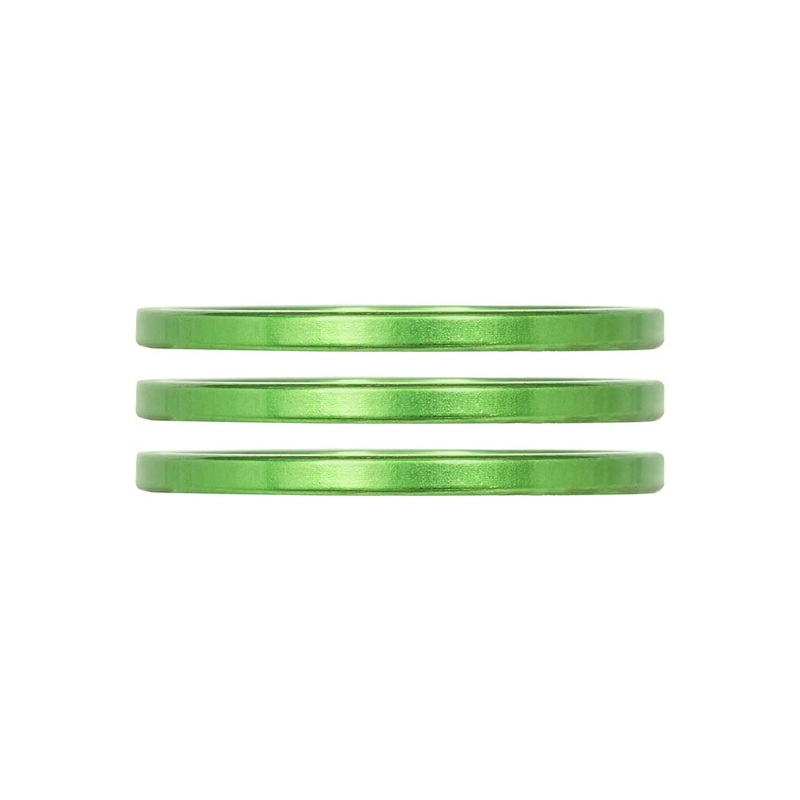 Industry Nine iRiX Headset Spacer 1-1/8 Height: 2.5mm Aluminum Lime 3pcs