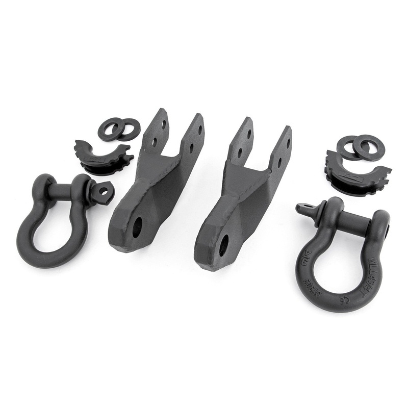 Rough Country | Tow Hook to Shackle Bracket | D-Ring Combo | Chevy Colorado 2WD/4WD (15-22) | RS167
