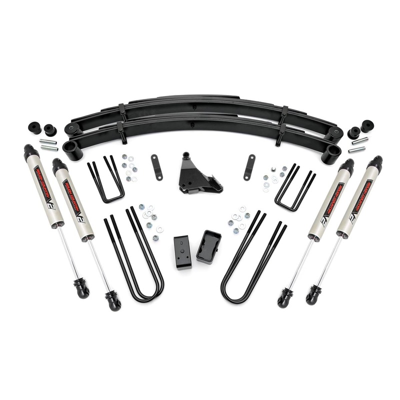 Rough Country | 4 Inch Lift Kit | Rear Blocks | V2 | Ford F-250/F-350 Super Duty 4WD (99-04) | 49570