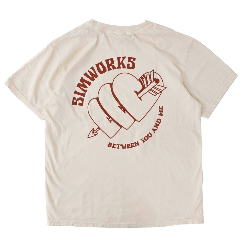 SimWorks Heart & Arrow Pocket T-shirt Cream