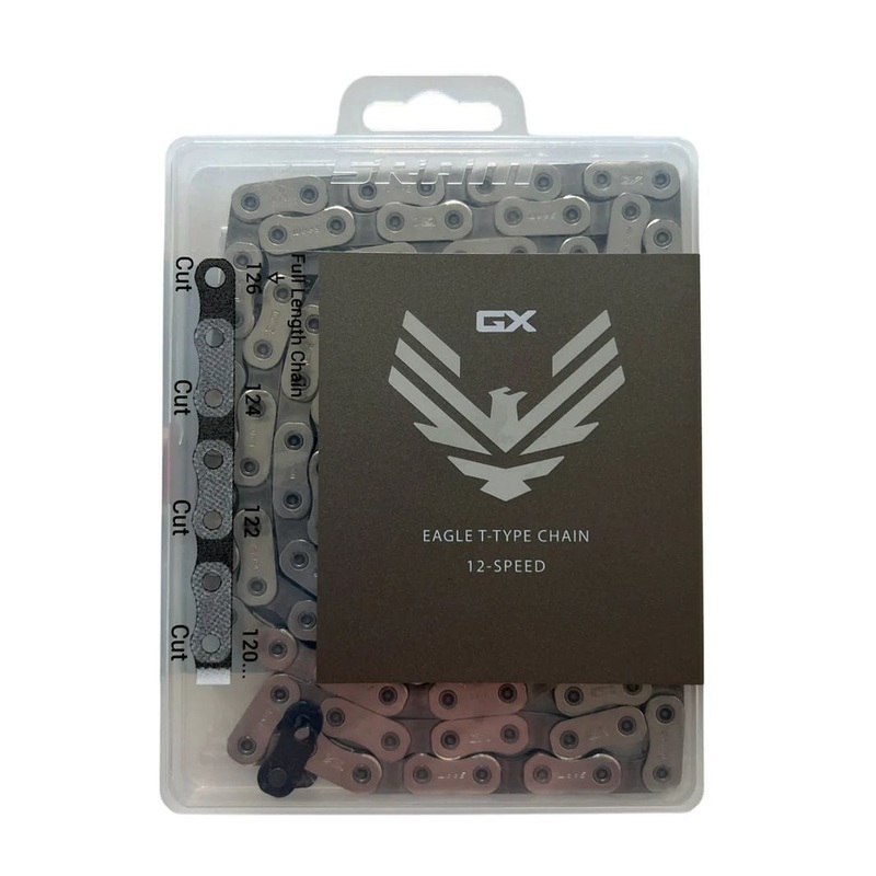 SRAM GX Eagle T-Type Flattop Hollowpin – 12 Speed Chain – Powerlock