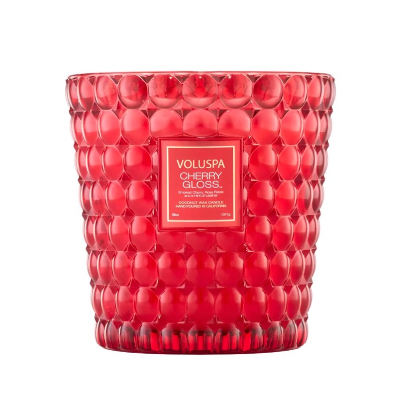 Voluspa Cherry Gloss 3 Wick Hearth Candle
