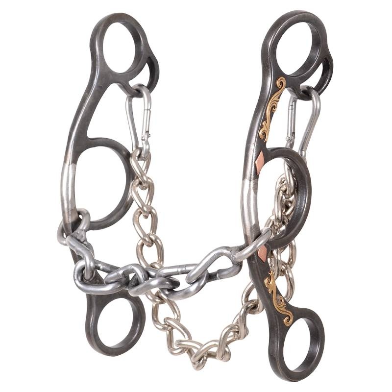 Sherry Cervi Diamond Floral Short Shank Chain Gag Bit