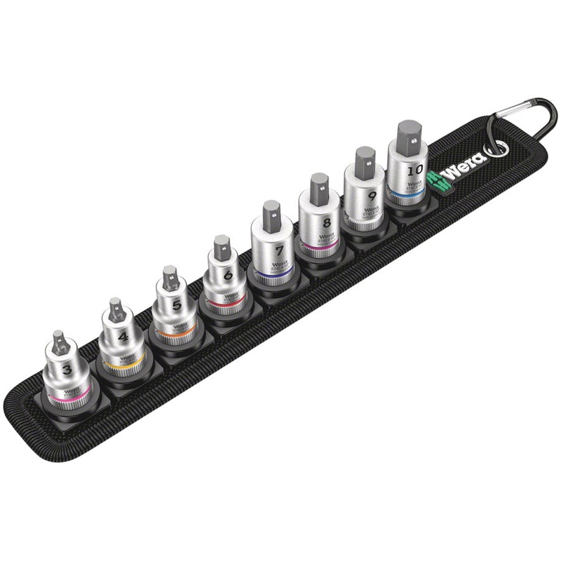 Wera Belt B 2 Zyklop In-Hex-Plus bit socket set with holding function – 3/8″ drive, 8 pieces