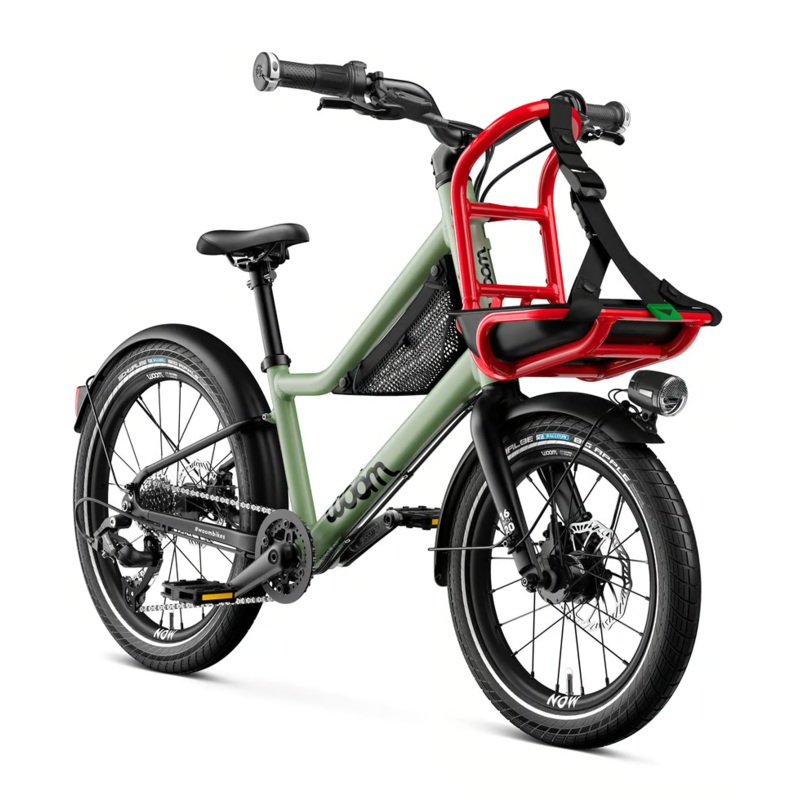 Woom NOW Moss Green / Formula Red