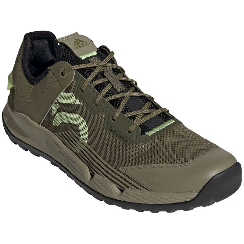 Five Ten Trailcross LT Flat Shoes – Men’s, Focus Olive/Pulse Lime/Orbit Green, 11
