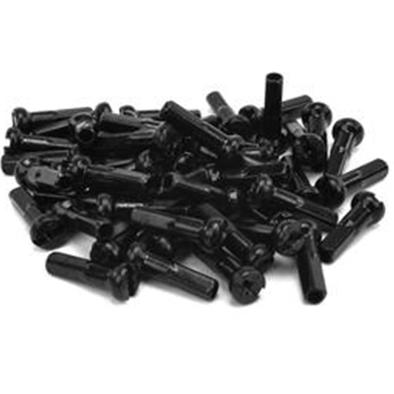 Mission Brass Spoke Nipples Black