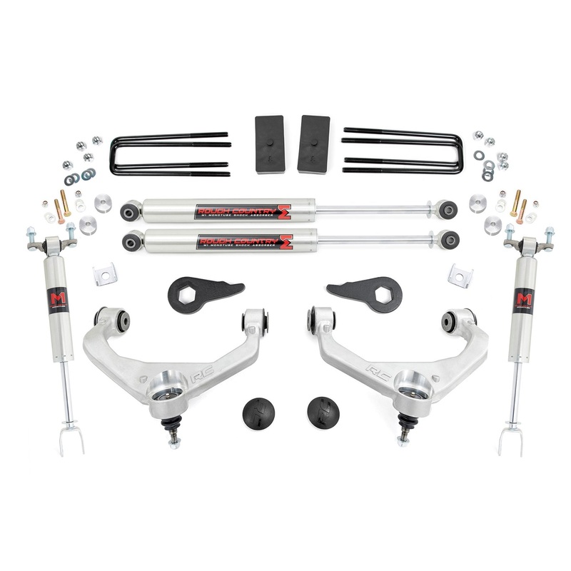 Rough Country | 3.5 Inch Lift Kit | M1 | w/ Overloads | Chevy/GMC 2500HD/3500HD (11-19) | 97540