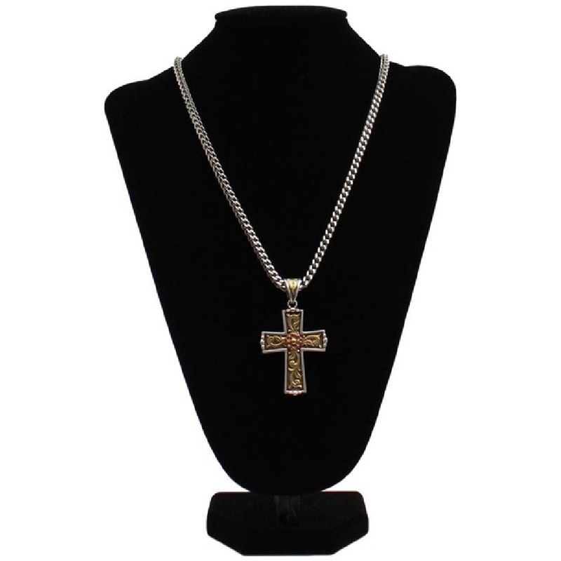 Twister Men’s 24″  Antique Sliver/ Gold/ Copper Necklace