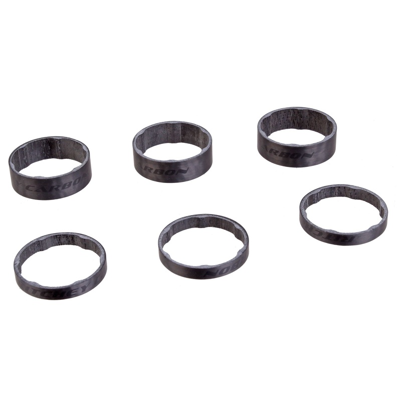 WCS Headset Stack Spacer – 1-1/8″ 3x5mm 3x10mm Carbon Matte BLK