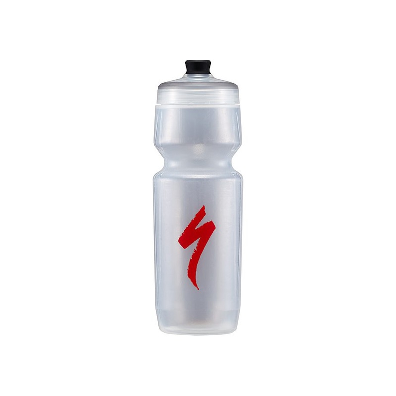 Specialized 23 oz purist hydroflo omni bottle s-logo trans/red 23 oz