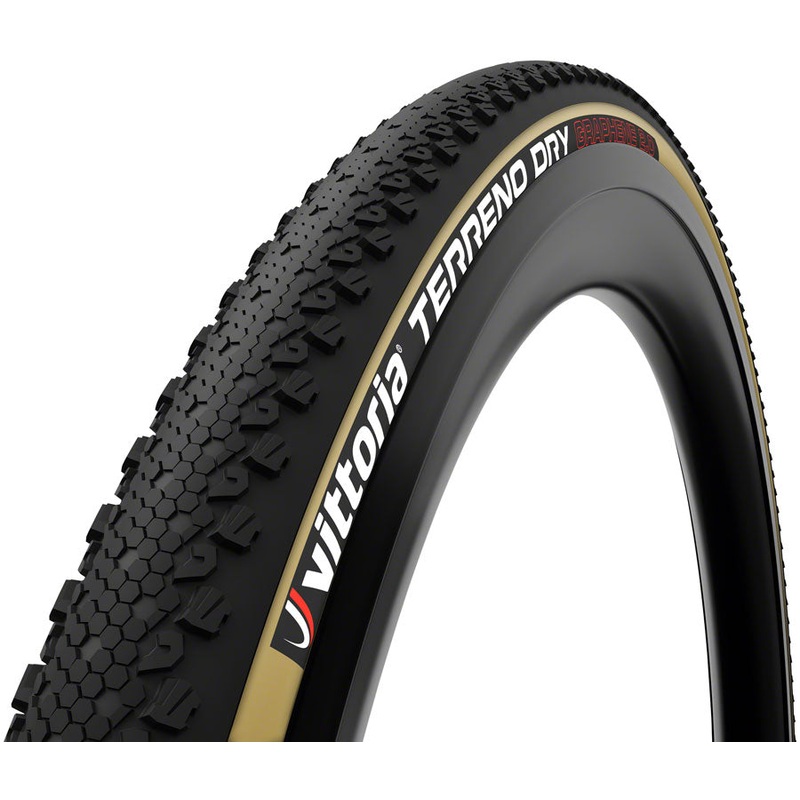 Vittoria Terreno Dry Tire – 700 x 40, Tubeless, Folding, Black/Tan, 1C, G2.0