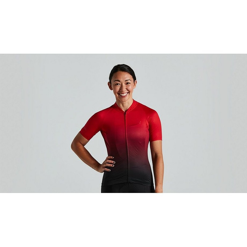Specialized Sl Air Jersey Ss Wmn Sagan Decon Red Red/Black Fade Xxl