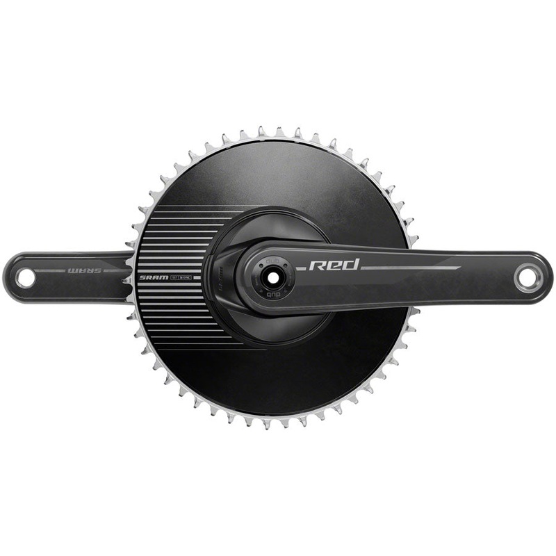 SRAM RED 1 Crankset – 165mm, 12-Speed, 50t Aero Chainring, 8-Bolt Direct Mount, DUB Spindle Interface, Natural Carbon,
