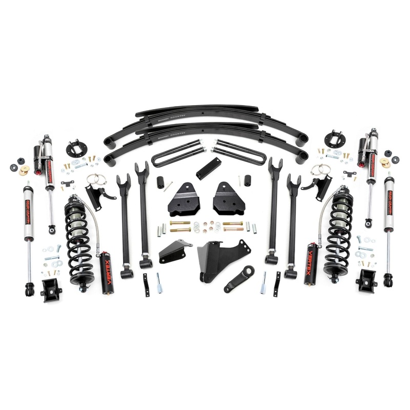 Rough Country | 6 Inch Lift Kit | Diesel | 4 Link | RR Spring | C/O Vertex | Ford F-250/F-350 Super Duty (05-07) | 58259